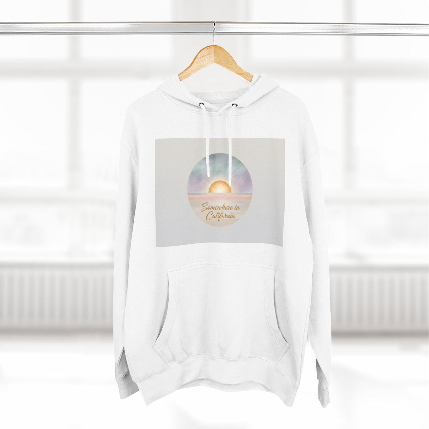 Three-Panel Fleece Hoodie