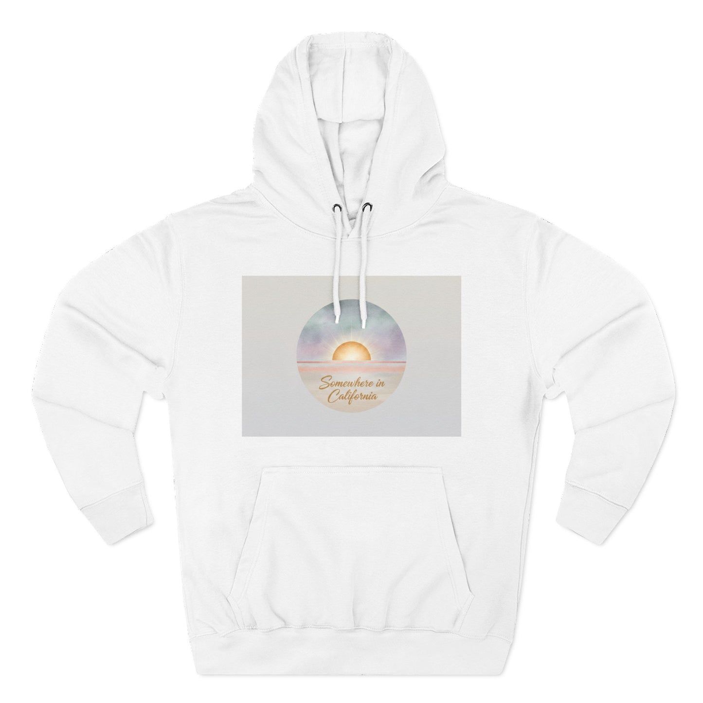 Three-Panel Fleece Hoodie