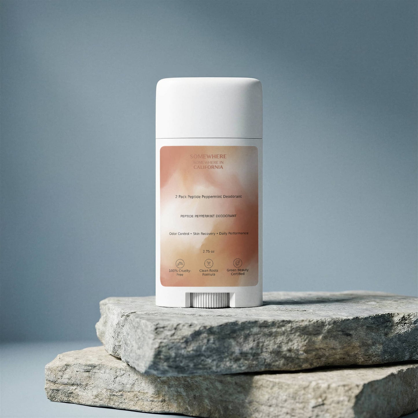 2 Pack Peptide Peppermint Deodorant